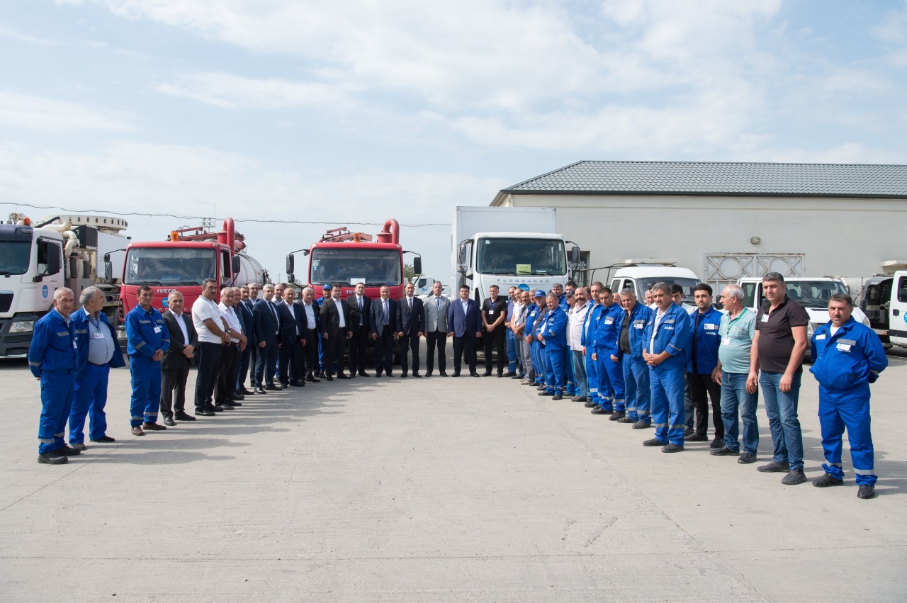 Su Təchizatı Xidmətinin idarəsində texnikalara baxış keçirildi  - FOTO/VİDEO