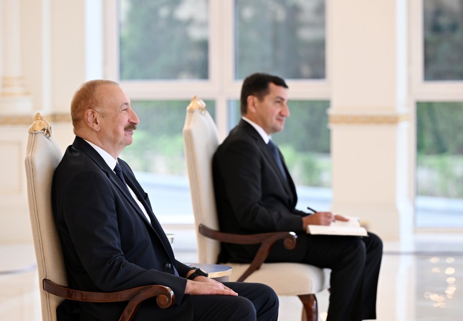 Prezident İsrailin yeni səfirinin etimadnaməsini qəbul edib - FOTOLAR