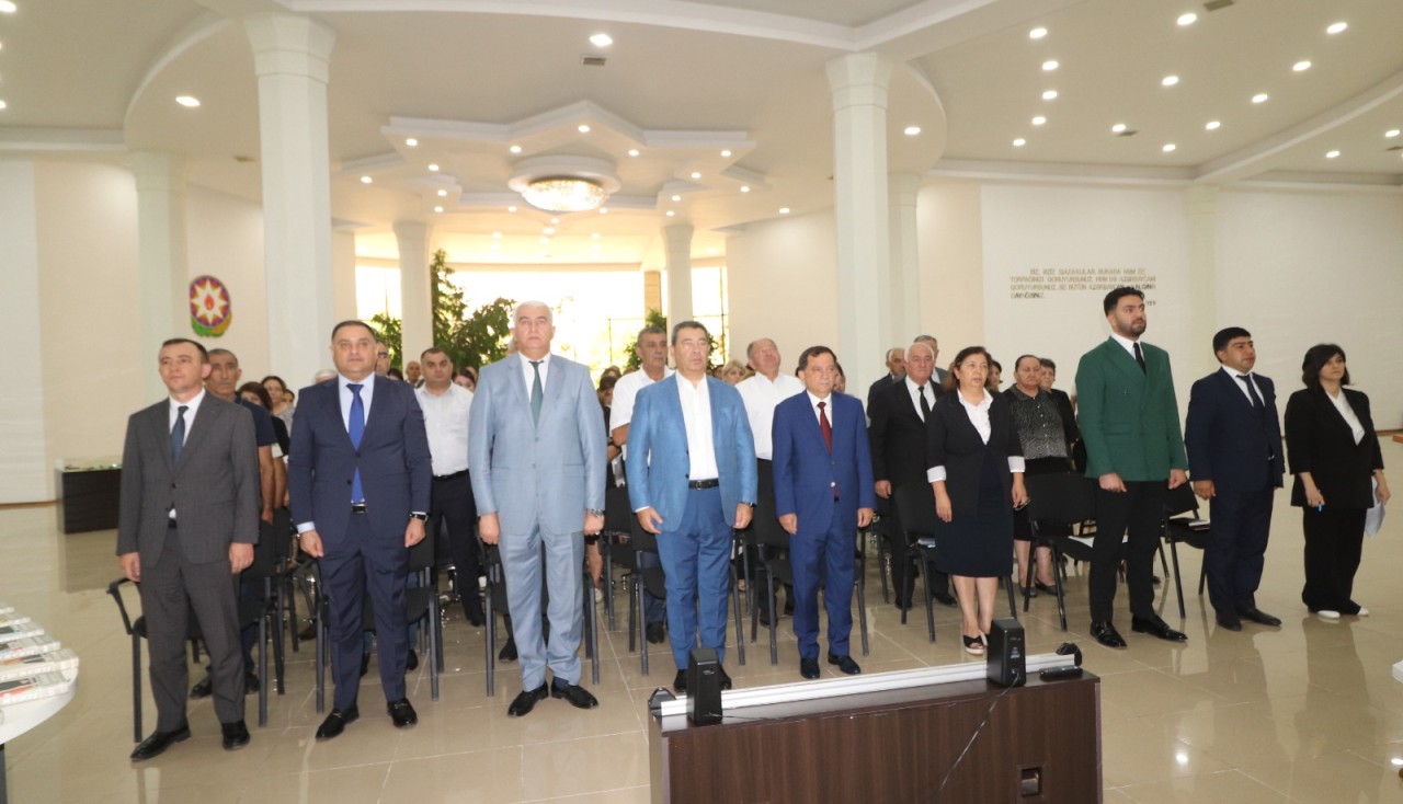 Qazaxda “Azərbaycan diplomatiyasının tarixi qələbəsi” mövzusunda konfrans keçirilib - FOTOLAR