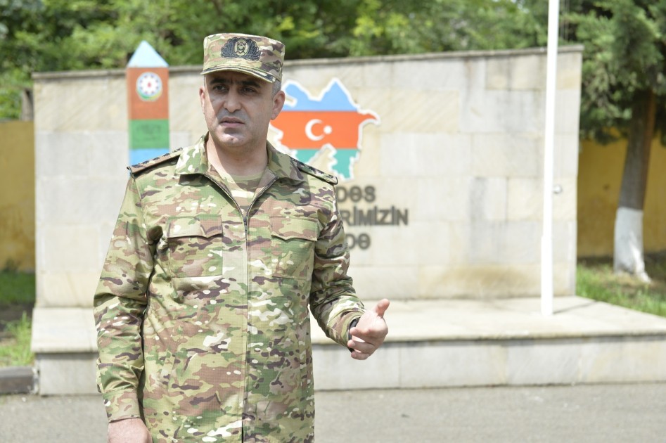 Hərbi prokuror DSX-nin hərbi qulluqçuları ilə görüşdü - FOTOLAR