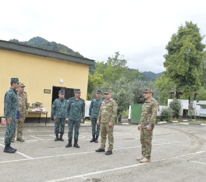 Hərbi prokuror DSX-nin hərbi qulluqçuları ilə görüşdü - FOTOLAR