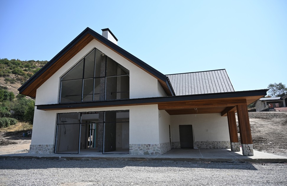 Prezident və xanımı “Hacıkənd” istirahət kompleksinin tikintisi ilə tanış olublar - FOTOLAR