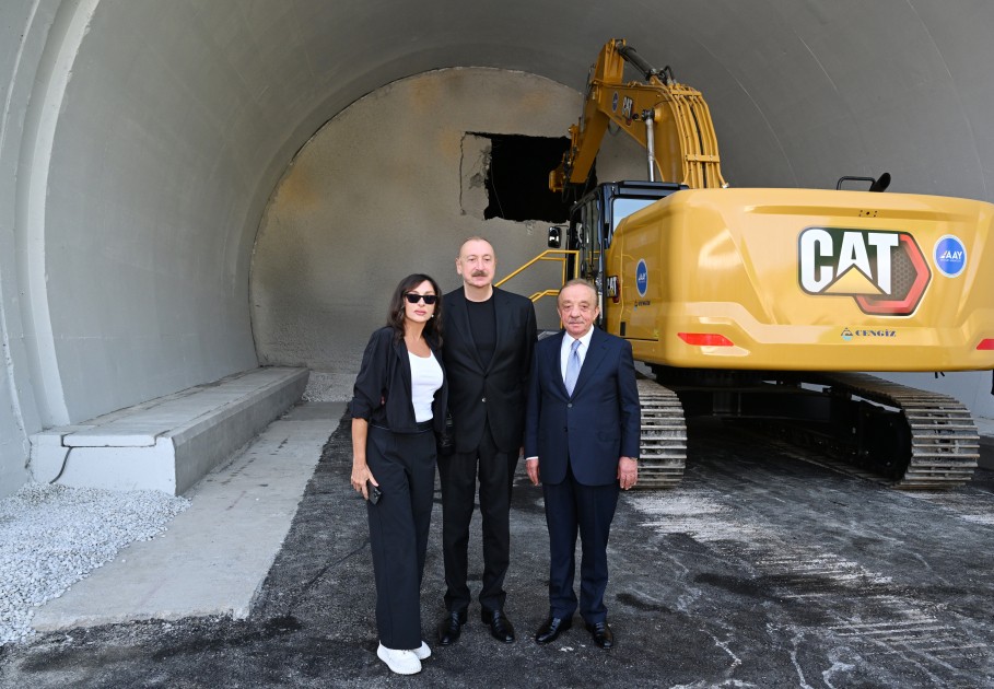 Prezident Murovdağ tunelinin texniki açılışını edib - YENİLƏNİB (FOTOLAR)