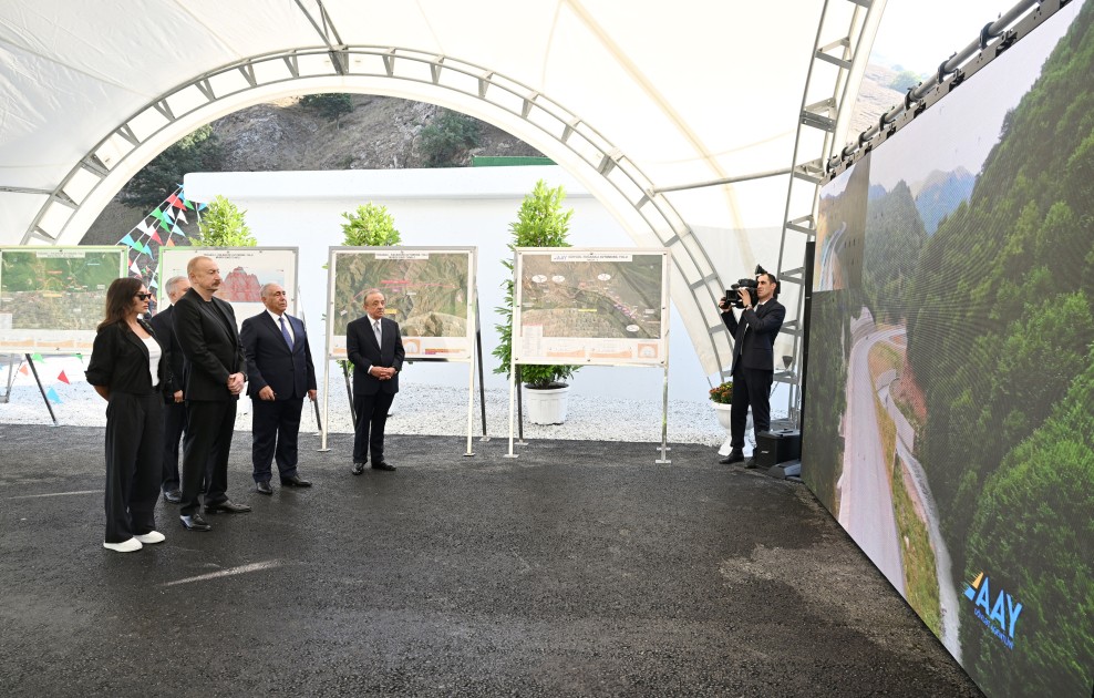 Prezident Murovdağ tunelinin texniki açılışını edib - YENİLƏNİB (FOTOLAR)