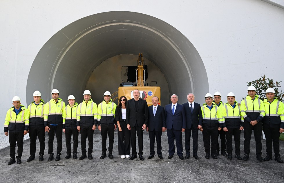 Prezident Murovdağ tunelinin texniki açılışını edib - YENİLƏNİB (FOTOLAR)