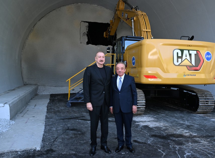Prezident Murovdağ tunelinin texniki açılışını edib - YENİLƏNİB (FOTOLAR)
