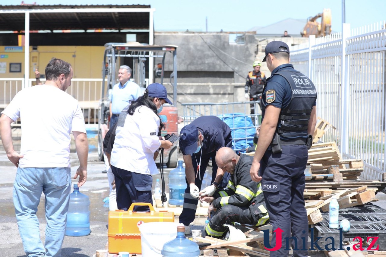 Boya zavodundakı yanğın yerindən son görüntü - VİDEO+FOTOLAR