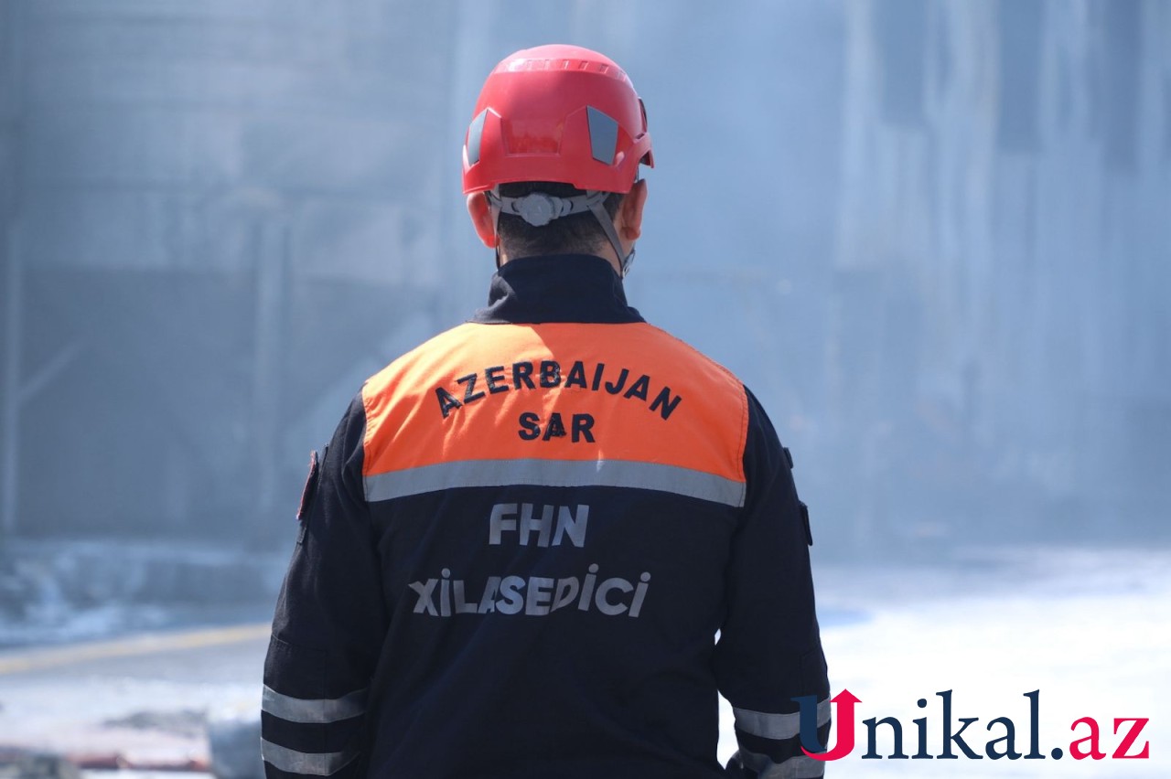 Boya zavodundakı yanğın yerindən son görüntü - VİDEO+FOTOLAR