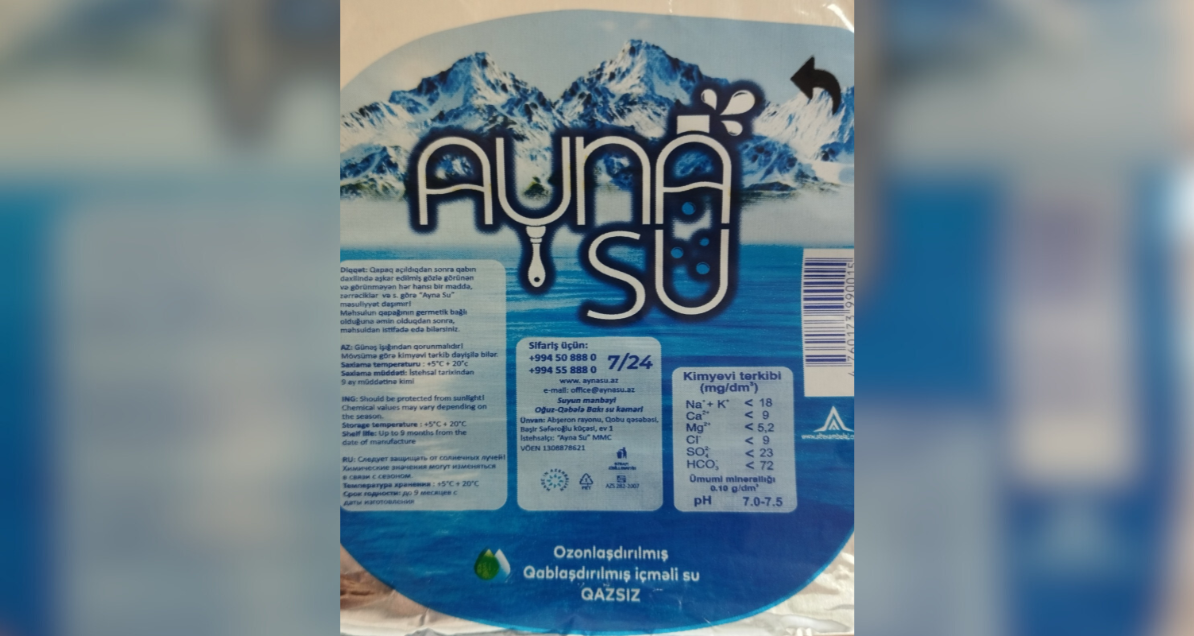 “Ayna Su” MMC suyu bu şəraitdə istehsal edirmiş - FOTO