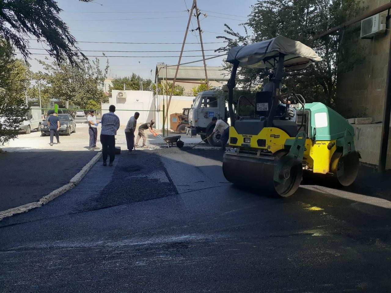 Qaradağda infrastruktur yenilənir - FOTOLAR