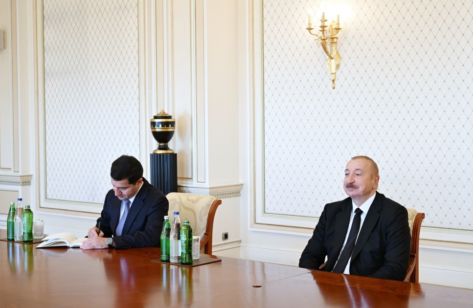 Prezident Maqdalena Qrononu qəbul edib - FOTOLAR