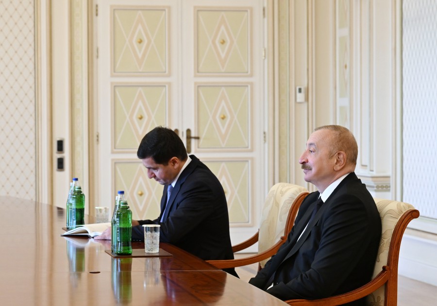 Prezident Maqdalena Qrononu qəbul edib - FOTOLAR