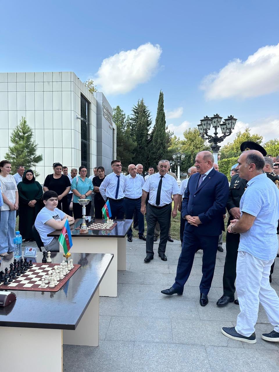 Beyləqanda şahmat üzrə beynəlxalq qrossmeystr Namiq Quliyevlə görüş keçirildi - FOTOLAR