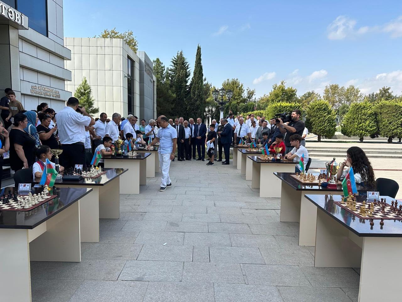 Beyləqanda şahmat üzrə beynəlxalq qrossmeystr Namiq Quliyevlə görüş keçirildi - FOTOLAR