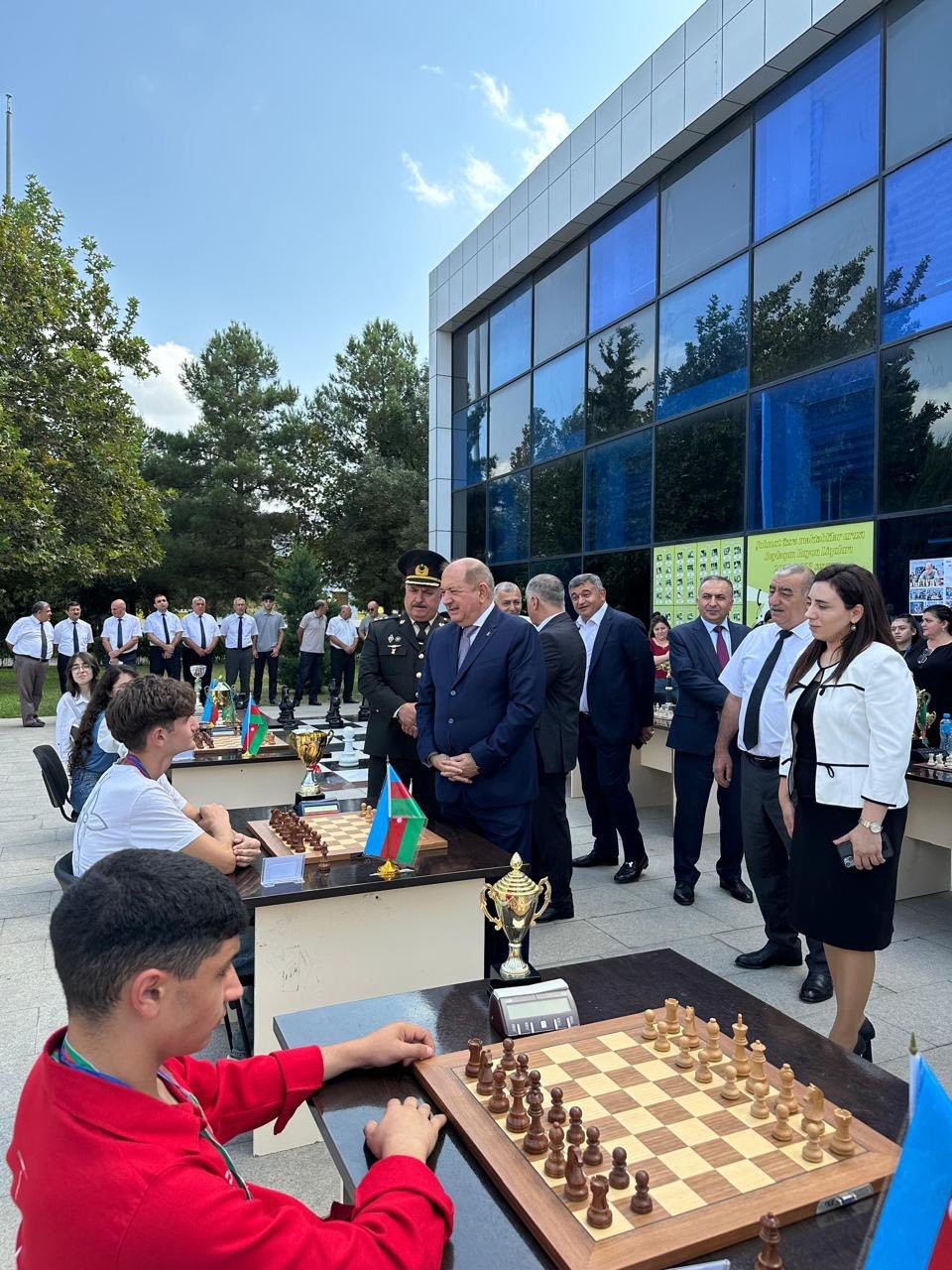 Beyləqanda şahmat üzrə beynəlxalq qrossmeystr Namiq Quliyevlə görüş keçirildi - FOTOLAR