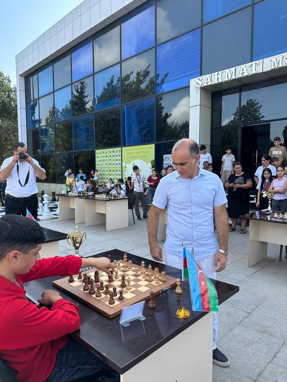 Beyləqanda şahmat üzrə beynəlxalq qrossmeystr Namiq Quliyevlə görüş keçirildi - FOTOLAR