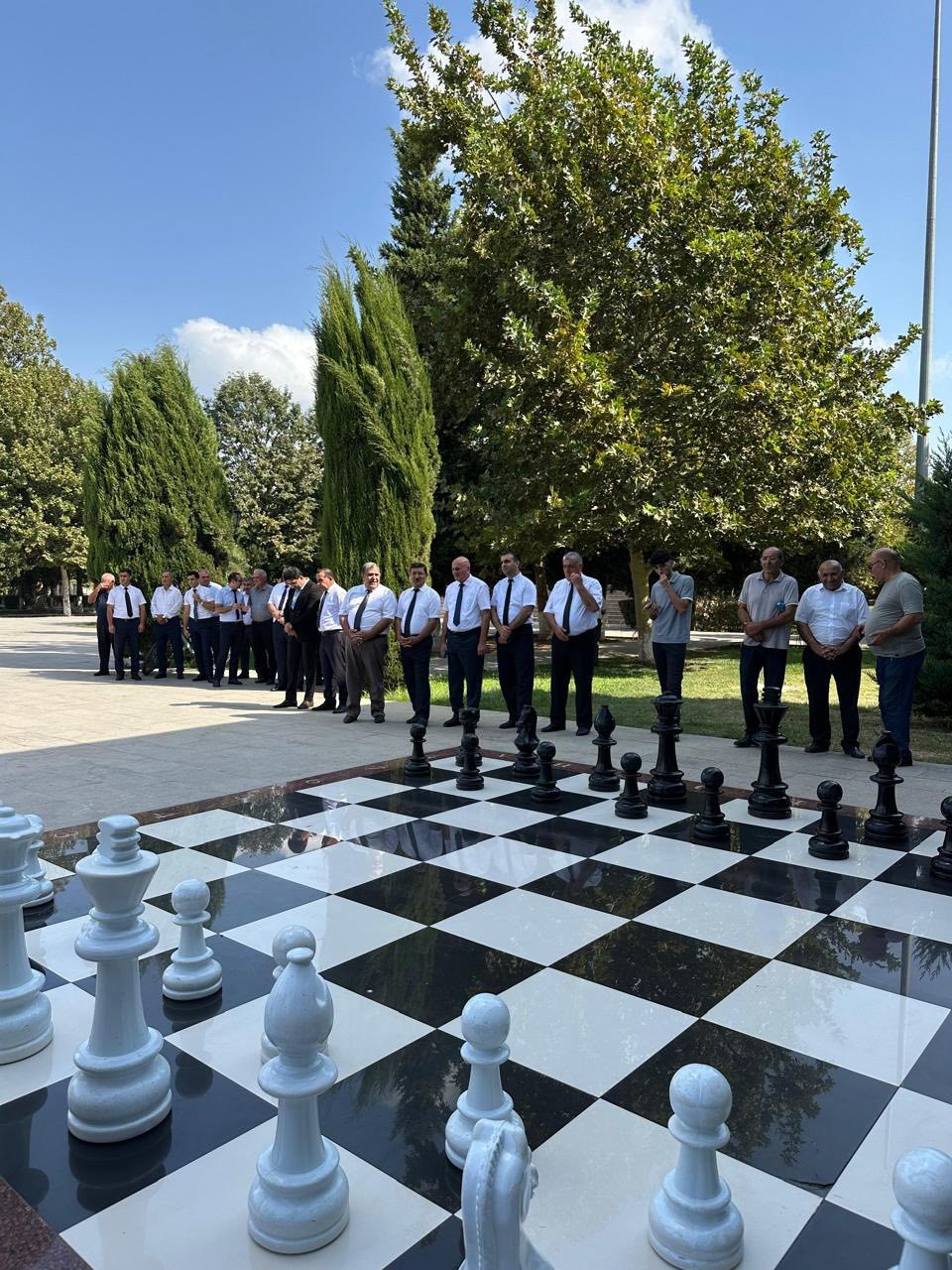 Beyləqanda şahmat üzrə beynəlxalq qrossmeystr Namiq Quliyevlə görüş keçirildi - FOTOLAR
