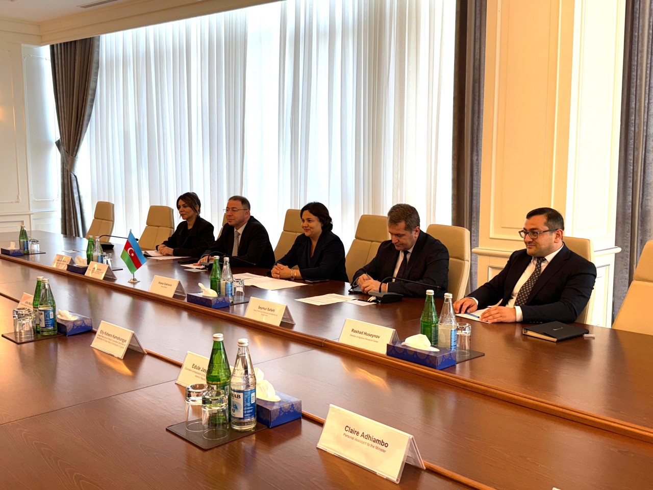 Uqanda Respublikasının nümayəndə heyəti ilə görüş keçirildi - FOTOLAR