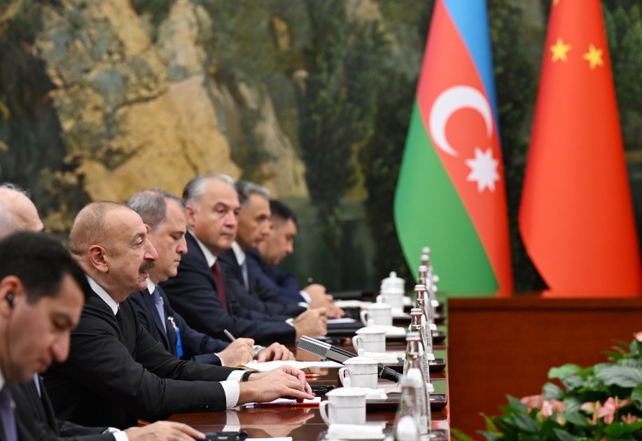 İlham Əliyev Çin lideri ilə  görüşdü - YENİLƏNİB
