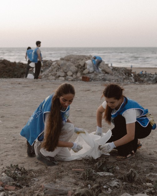 Leyla və Arzu Əliyeva təmizlik aksiyasına qoşuldular - FOTOLAR