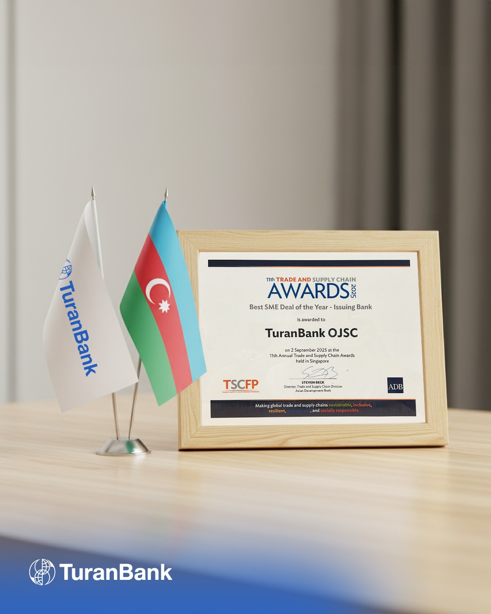 "TuranBank" daha bir beynəlxalq mükafata layiq görülüb - FOTO