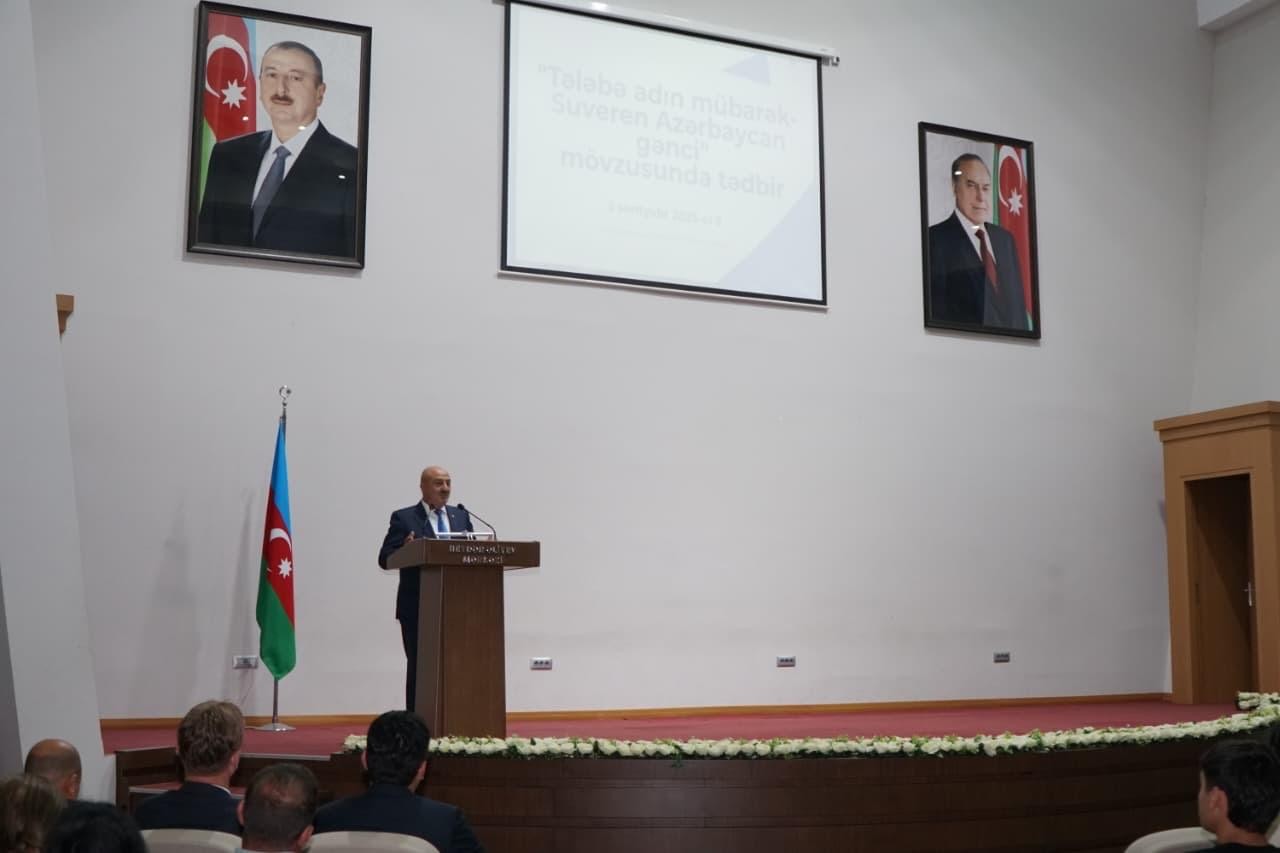 Zaqatalada “Tələbə adın mübarək – suveren Azərbaycan gənci” mövzusunda tədbir keçirilib - FOTOLAR