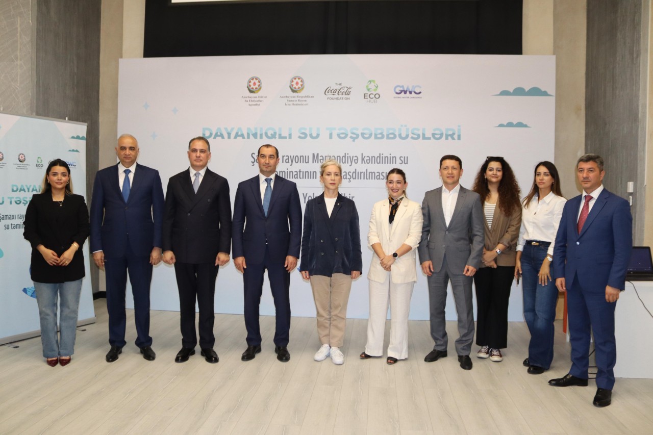 Mərzəndiyyə kəndində içməli su layihəsi həyata keçirilib - FOTOLAR