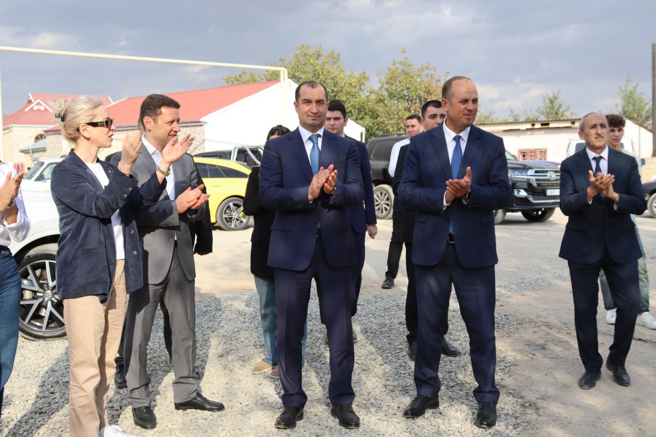 Mərzəndiyyə kəndində içməli su layihəsi həyata keçirilib - FOTOLAR