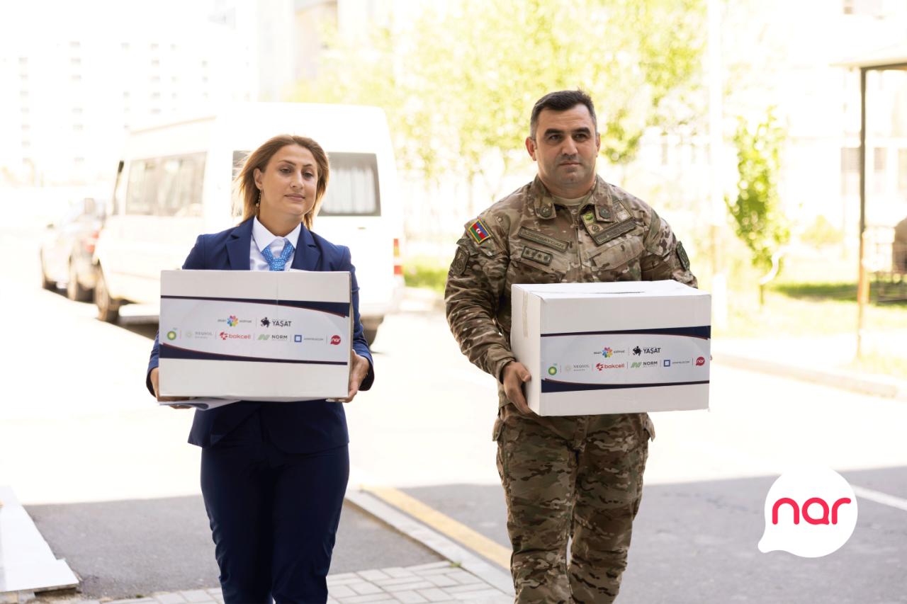 “Nar” “Bilik günü” münasibətilə şəhid övladlarını təbrik edib - FOTOLAR