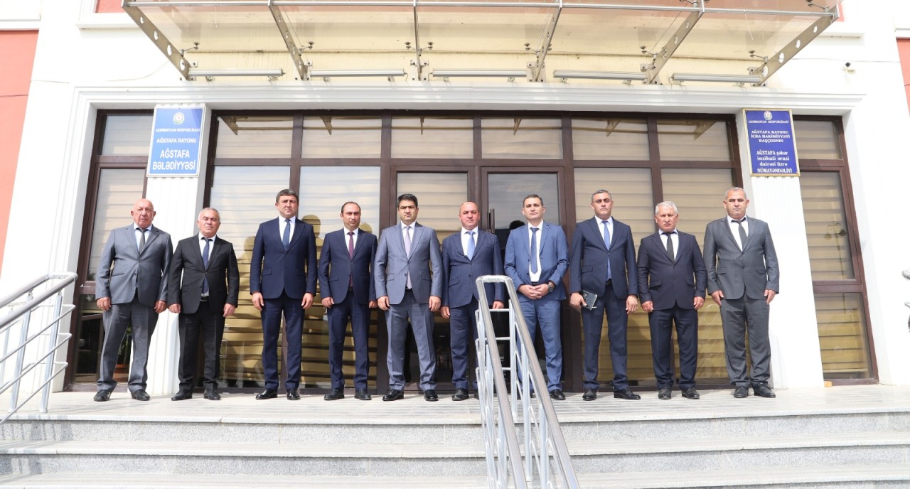 Seymur Orucov Ağstafa Rayon Dövlət Arxiv binasında olub - FOTOLAR