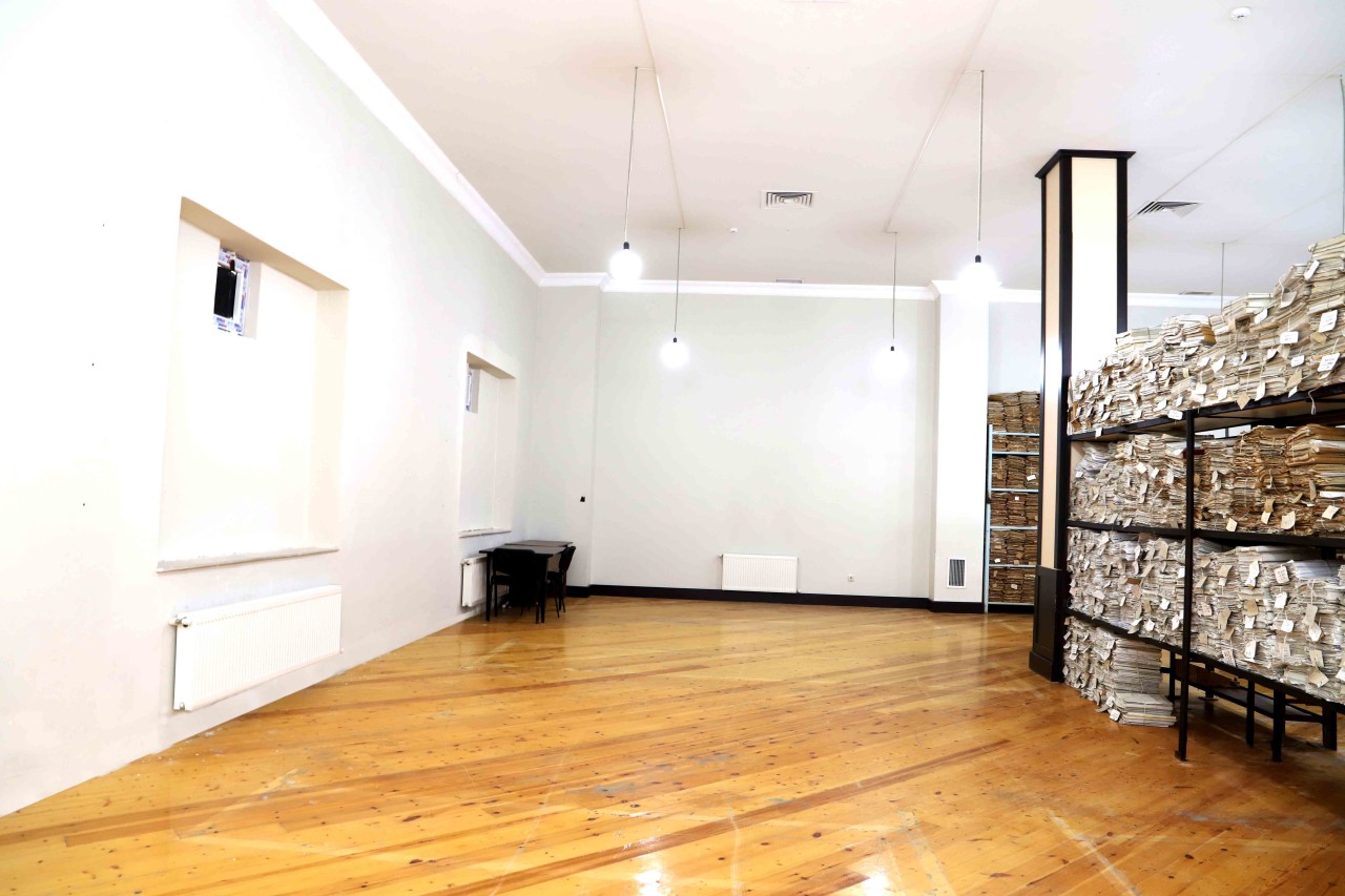 Seymur Orucov Ağstafa Rayon Dövlət Arxiv binasında olub - FOTOLAR