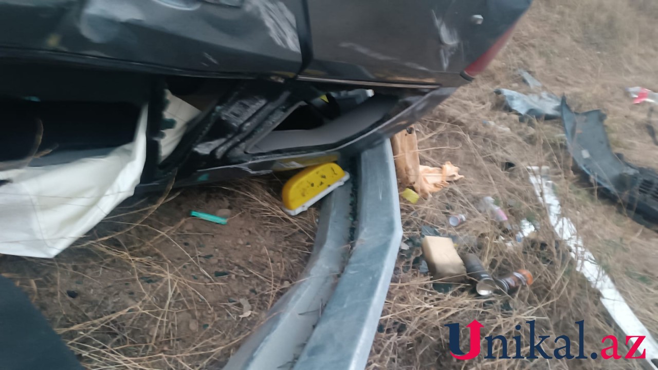 Tovuzda iki avtomobil körpüdən aşıb, xəsarət alanlar var (FOTOLAR)