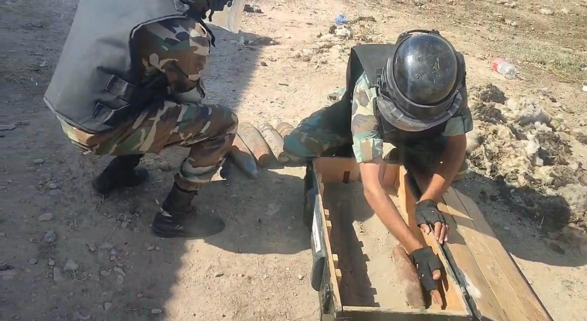 Naxçıvanda hərbi sursatlar tapıldı - FOTOLAR