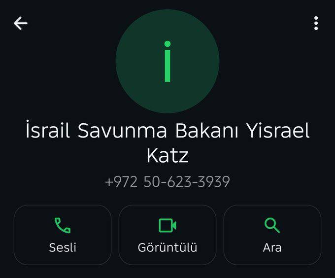 Türkiyəli hakerlər İsrailin müdafiə nazirinin nömrəsini yaydılar - FOTOLAR