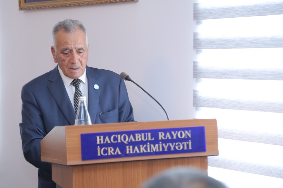 Hacıqabul Rayon Ağsaqqallar Şurasının hesabat konfransı keçirilib - FOTOLAR