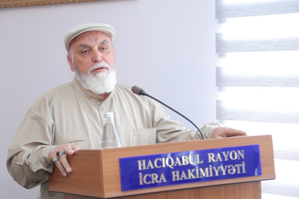 Hacıqabul Rayon Ağsaqqallar Şurasının hesabat konfransı keçirilib - FOTOLAR