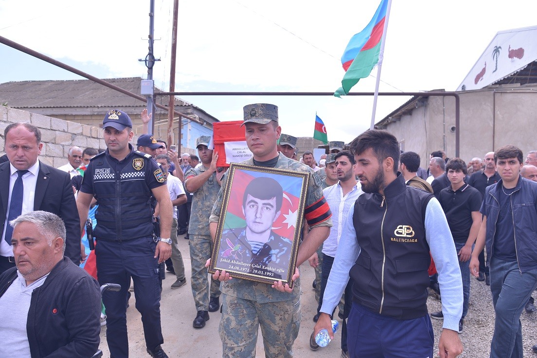 Şəhid Cəlal Abdullayev Qaradağda dəfn edildi - FOTOLAR