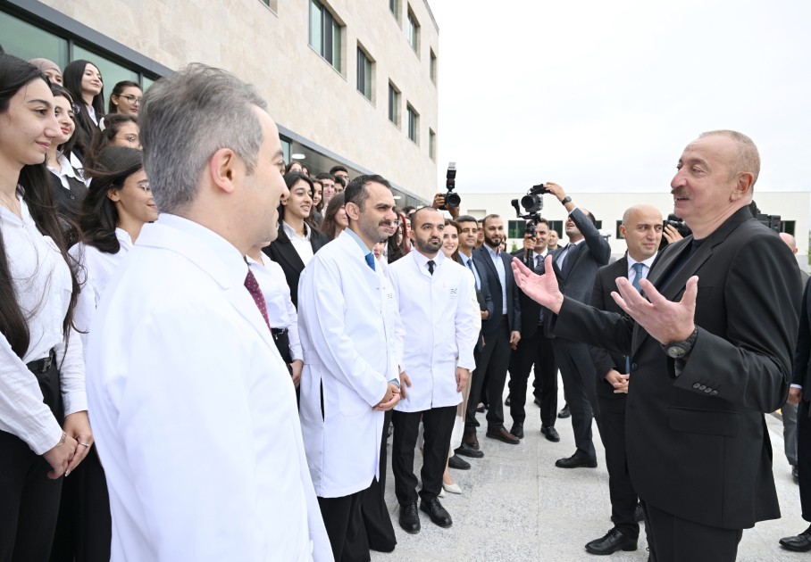 Prezident Xankəndində açılışlar etdi - FOTOLAR