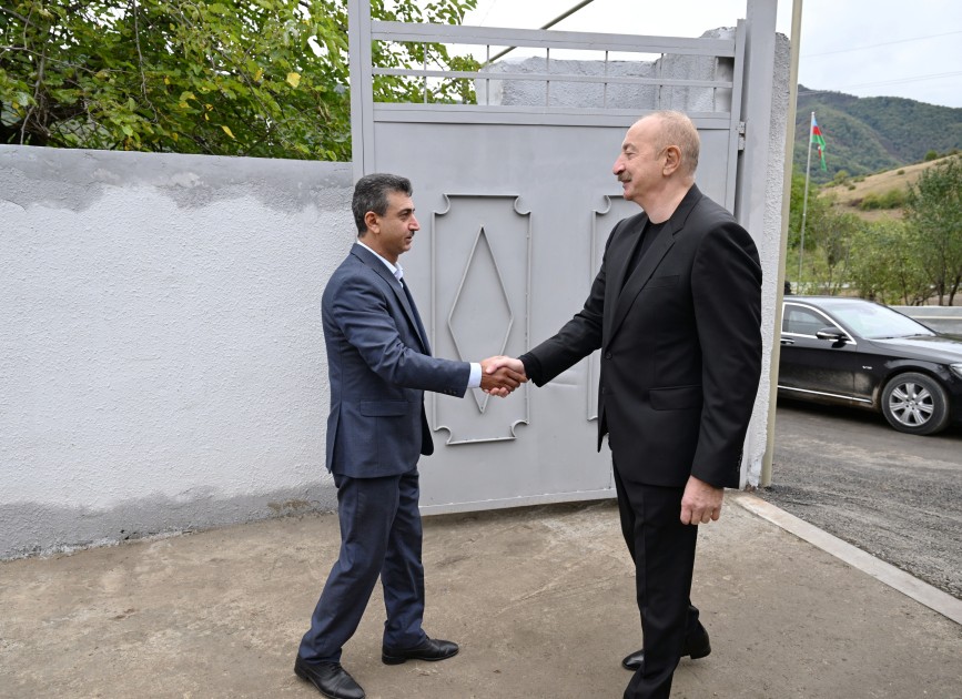 Prezident Badara kəndində olub - FOTOLAR