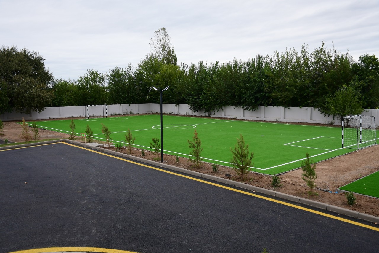 Ağdamda yeni məktəb binasının açılışı olub - FOTOLAR