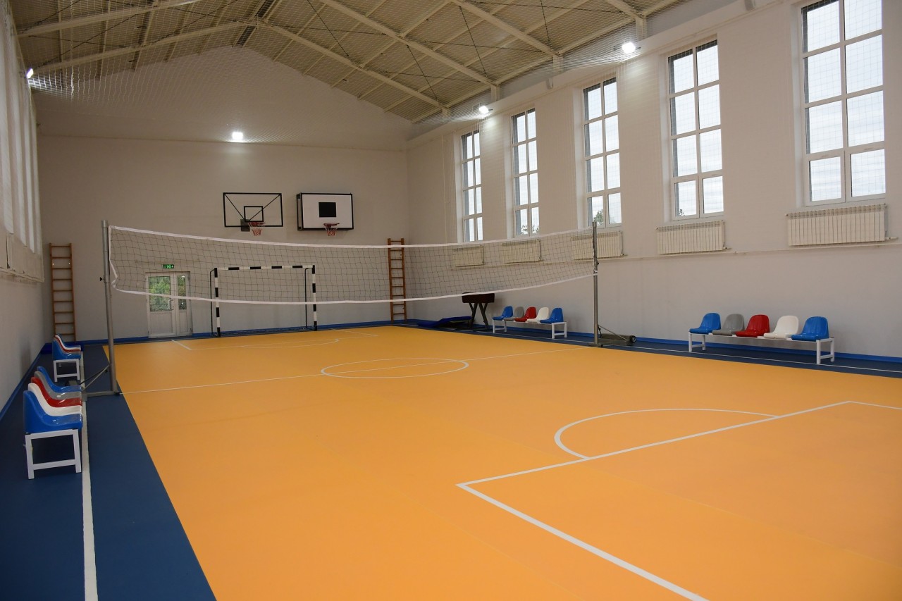 Ağdamda yeni məktəb binasının açılışı olub - FOTOLAR