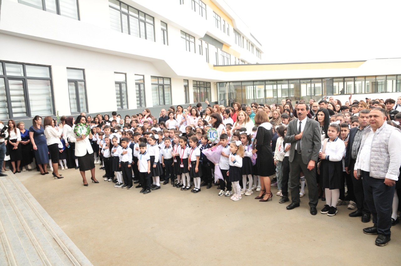 Abşeron rayonunda yeni məktəblərin açılışları olub - FOTOLAR