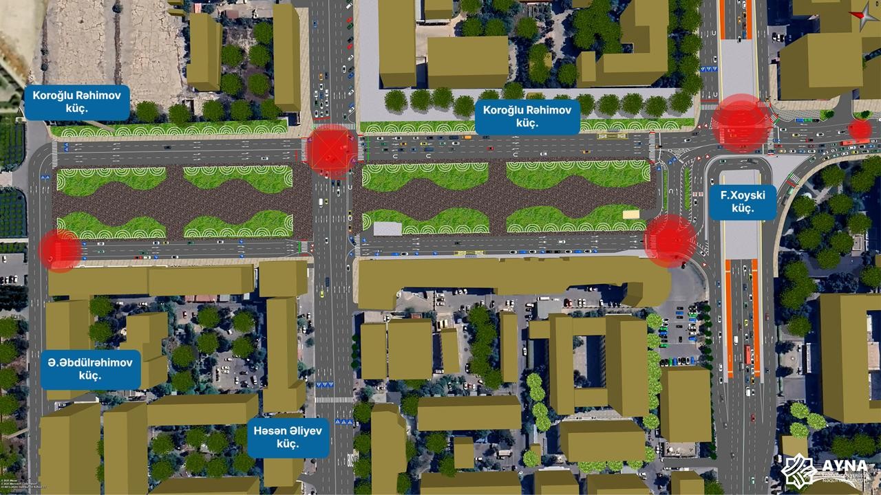 Bakının bu küçəsində hərəkətin təşkilində dəyişikliklər edilir - VİDEO