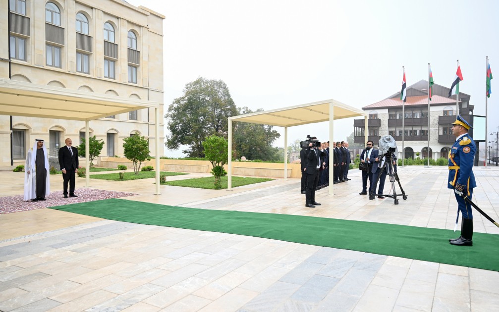 Şuşada rəsmi qarşılanma mərasimi olub - FOTOLAR