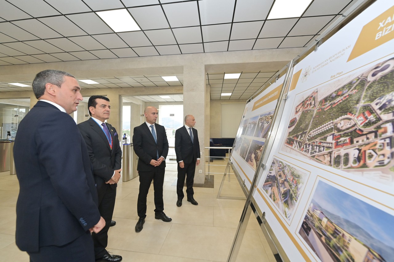 Nazirlə ICESCO-nun Baş direktoru Şuşa məktəbi və Qarabağ Universitetində - FOTOLAR