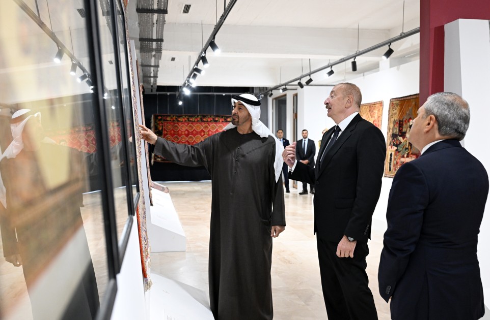 Prezidentlər Milli Xalça Muzeyinin Şuşa filialında - FOTOLAR