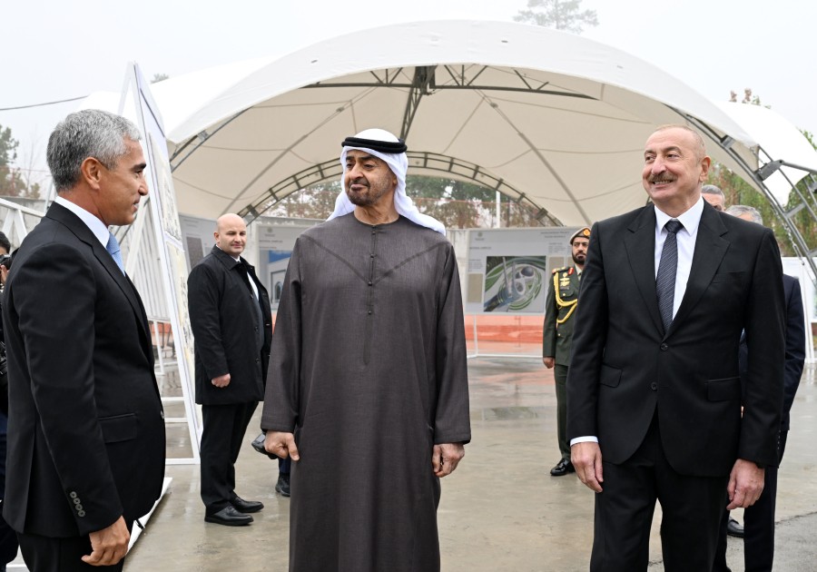Yeni Şuşa məscidində tikinti işlərinin gedişi ilə tanış oldular - FOTOLAR