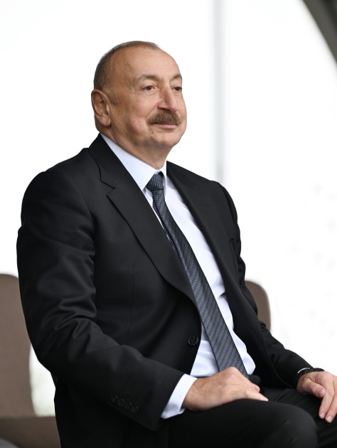 Liderlər Cıdır düzündə Qarabağ atlarının şousunu izlədilər - FOTOLAR