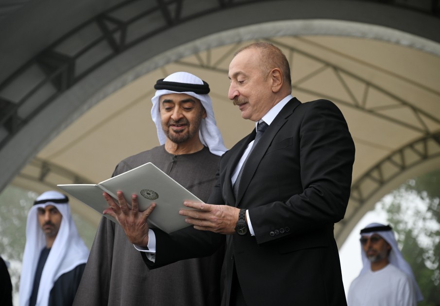 Liderlər Cıdır düzündə Qarabağ atlarının şousunu izlədilər - FOTOLAR