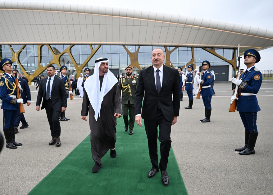 BƏƏ Prezidentinin Azərbaycana rəsmi səfəri başa çatdı - FOTOLAR